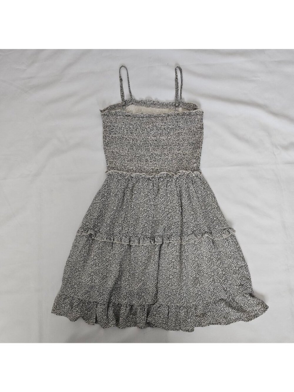 Jessica Simpson Smocked Spaghetti Strap Tiered Georgette Sundress Women's Small - Picture 12 of 12